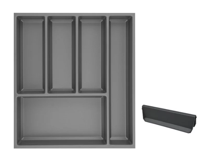 Agoform Sky drawer unit + 1 divider, carcass width 500 mm, plastic slate gray