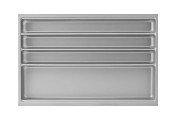 AGOFORM cutlery drawer Scoop II KB 800 mm plastic silver
