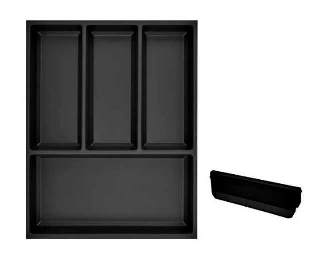 Drawer Sky Kristall softTouch + 1 divider, carcass width 450 mm, depth 550 black