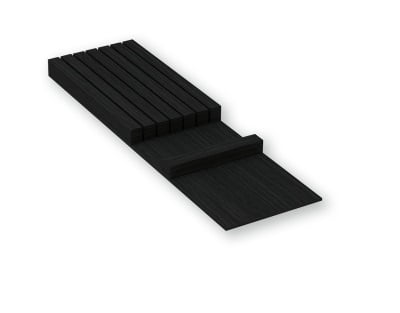 Knife holder Jasan, black, 137x472x26mm