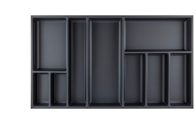 Drawer Sky Kristall softTouch + 2 dividers, carcass width 1000 mm, depth 550 black