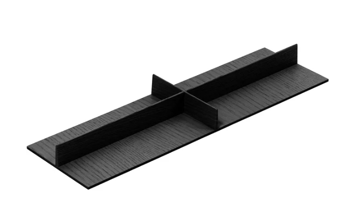 Cross insert, LiniQ , black ash