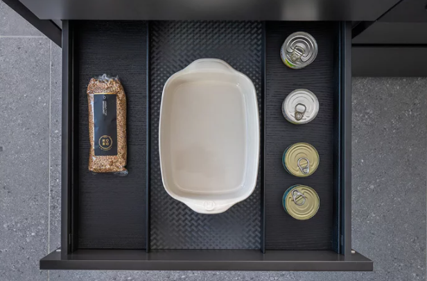 600 mm inner drawer organizer set made of ash wood