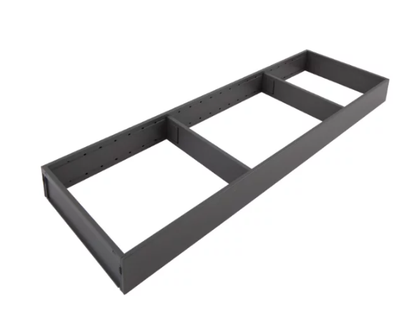AMBIA LINE ZC7S650RS2 wide drawer frame, length 650mm, grey steel