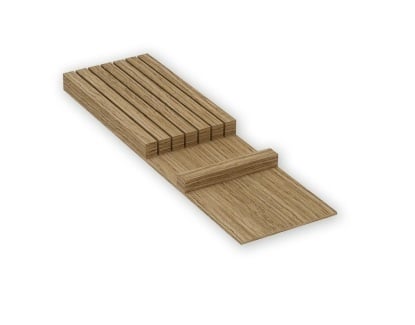 Knife holder Oak, 137x472x26mm