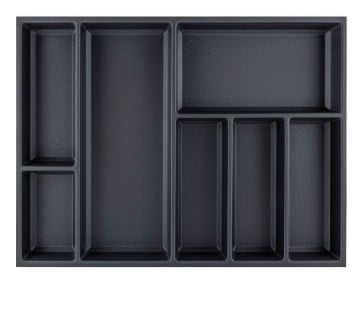 Drawer Sky Kristall softTouch + 2 dividers, carcass width 700 mm, deeper 550 black