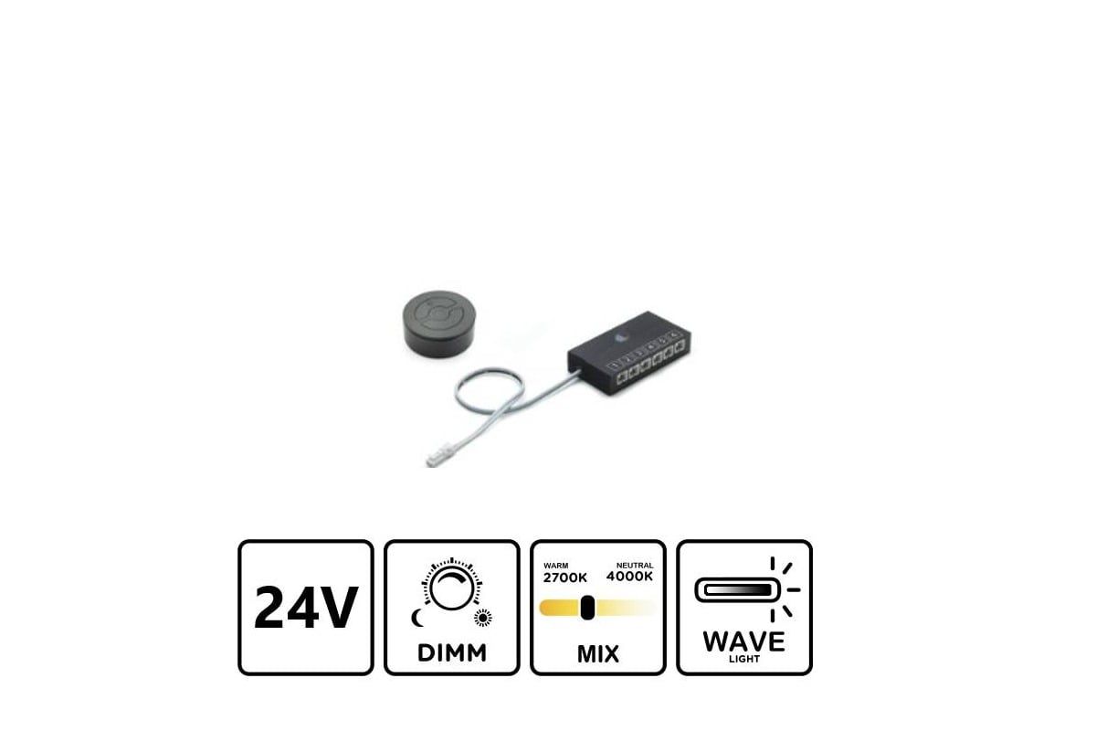 Orbit Steuerung 72w/24vdc, schwarz FE-D-MWA - Wave