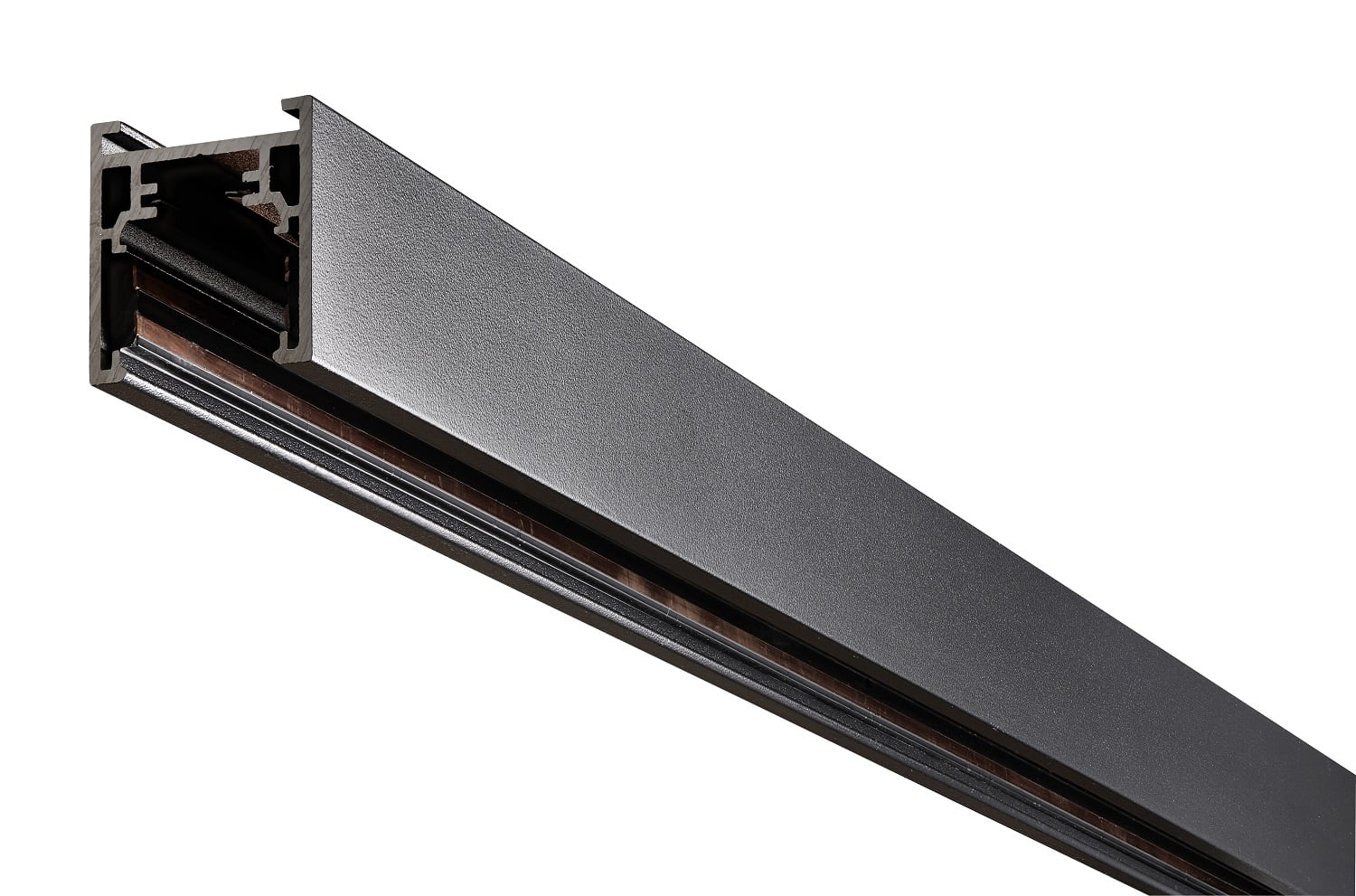 Mounted strip 48VDC, black, length 2 m, including end caps