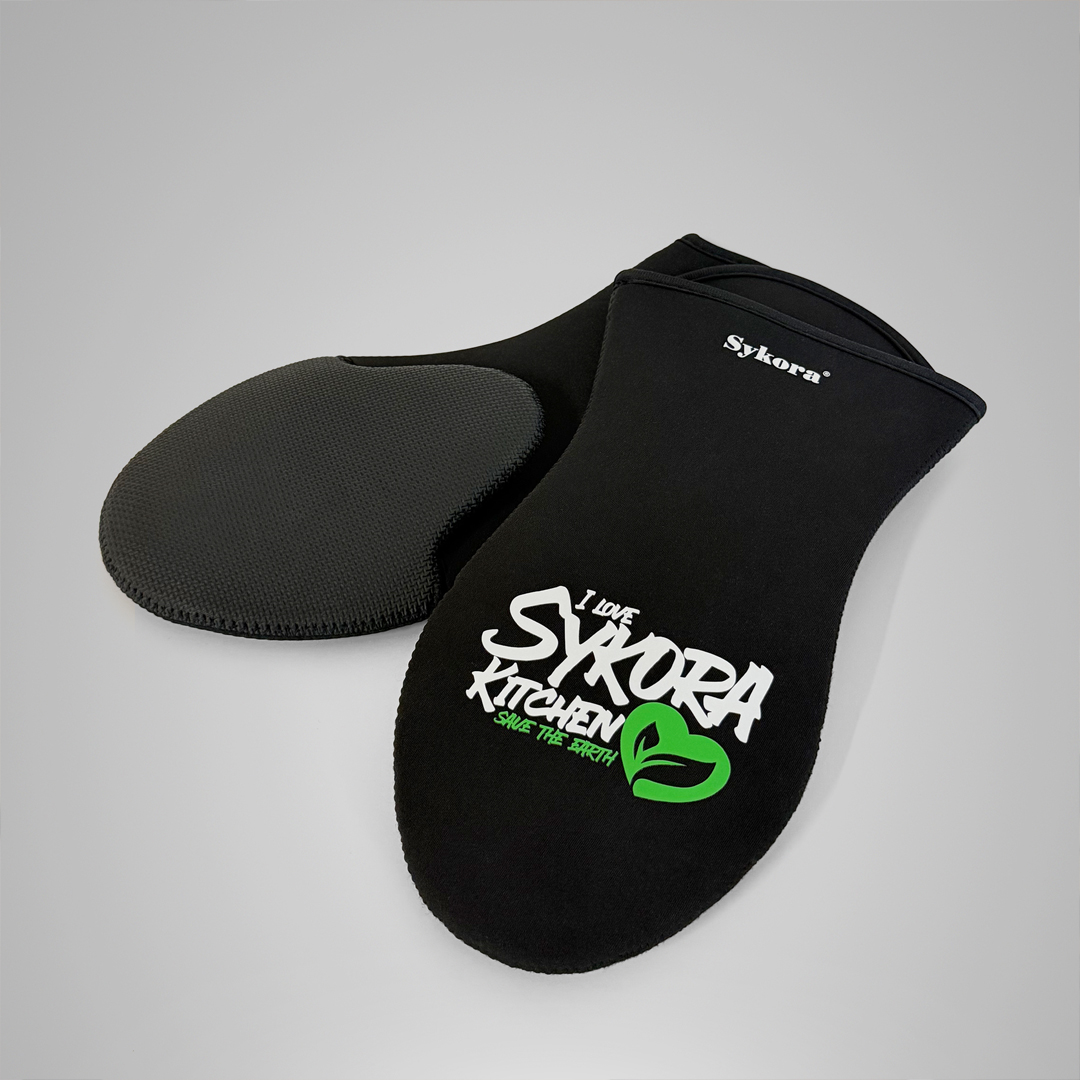 Černé kuchyňské rukavice Sykora®
