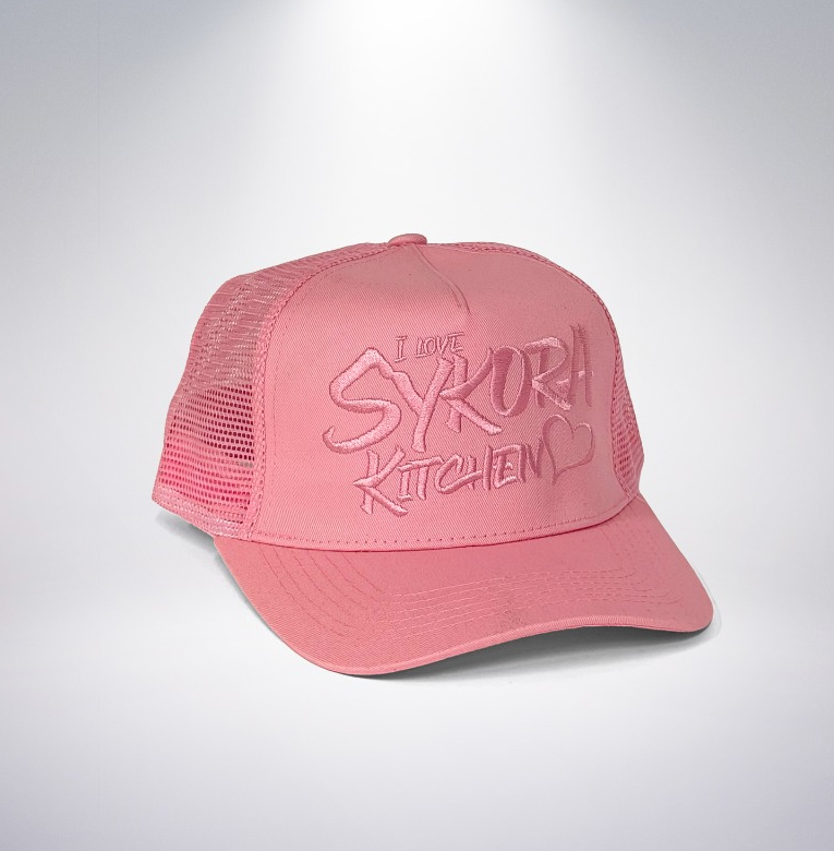 Kšiltovka růžová s výšivkou Sykora®