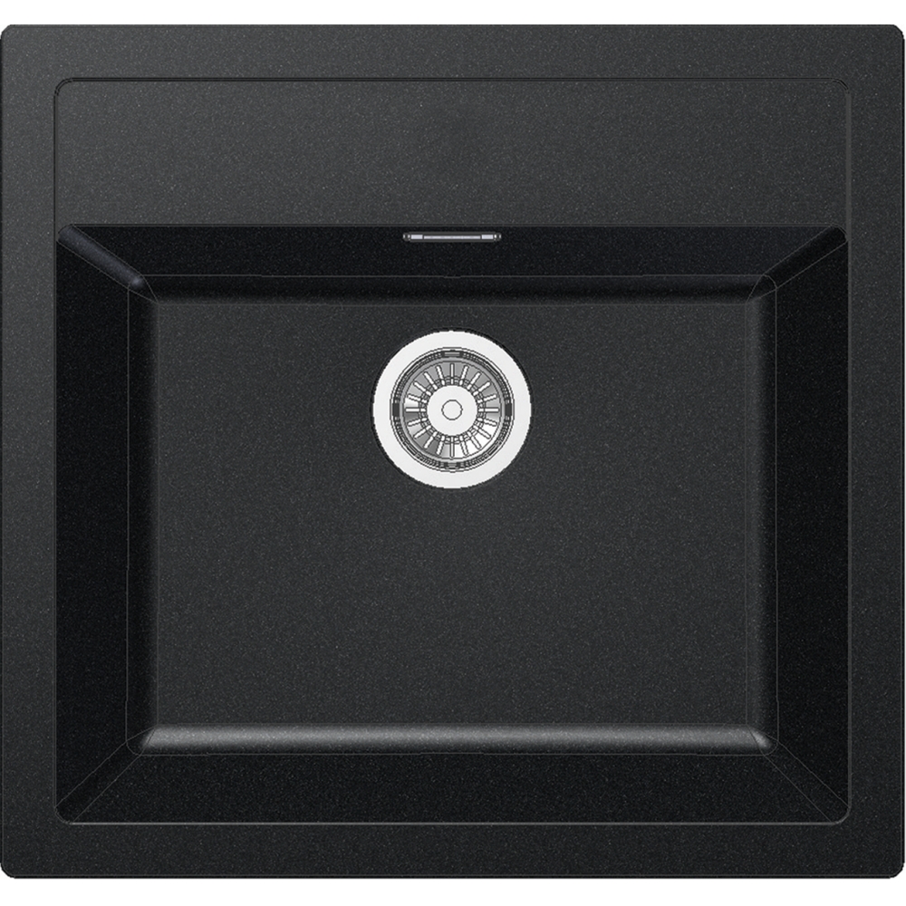 Kitchen tectonite single-basin sink Franke Sirius SID 610 in Black