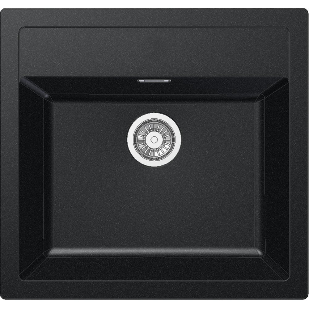 Kitchen tectonite single-basin sink Franke Sirius SID 610 in Black