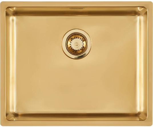 Edelstahl Spüle Foster KE R15 BOWL Undermount Gold