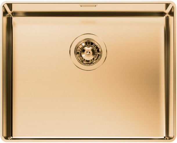 Edelstahl-Spüle Foster PHANTOM EDGE R12 50x40 GOLD
