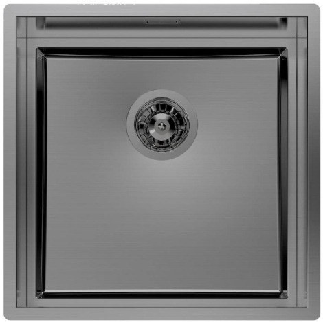 Edelstahl-Spüle Foster Quadra EVO Gun Metal