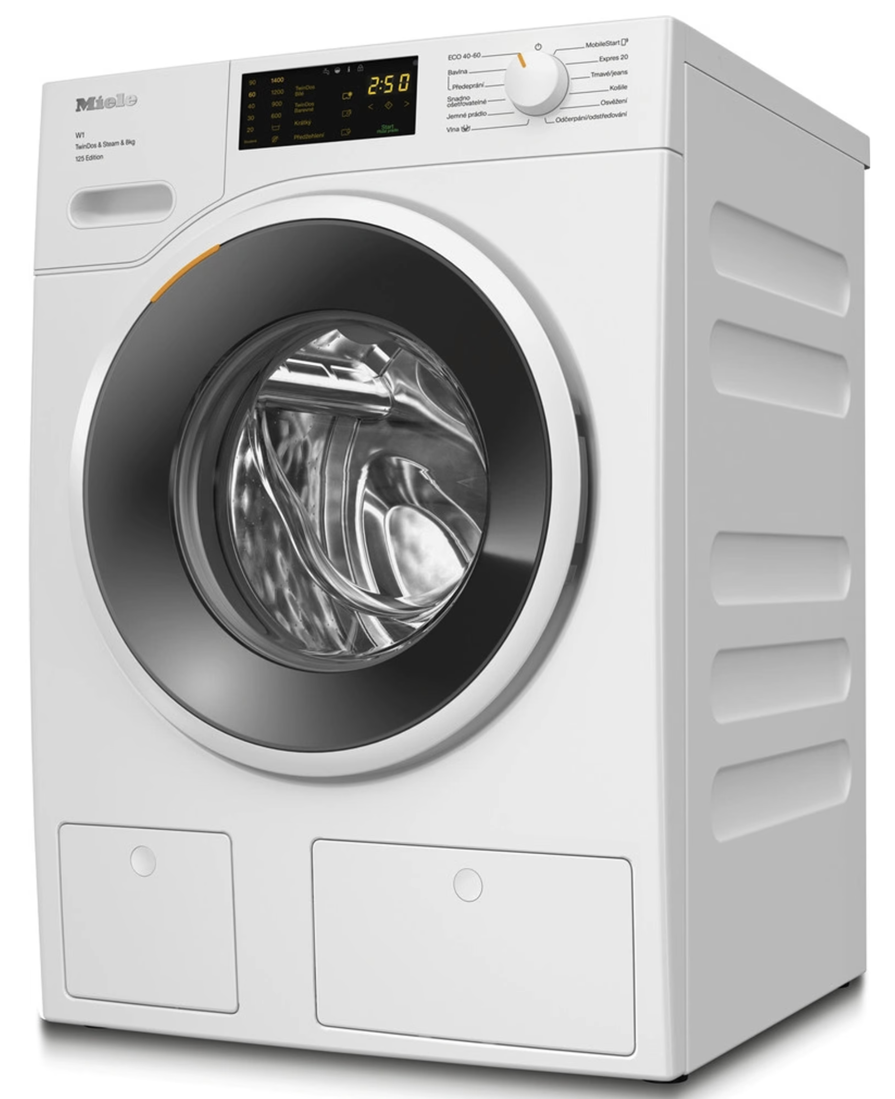 Pračka Miele WWB680 WCS TDos&Steam&8kg Lotosově bílá – výprodej, studio Olomouc