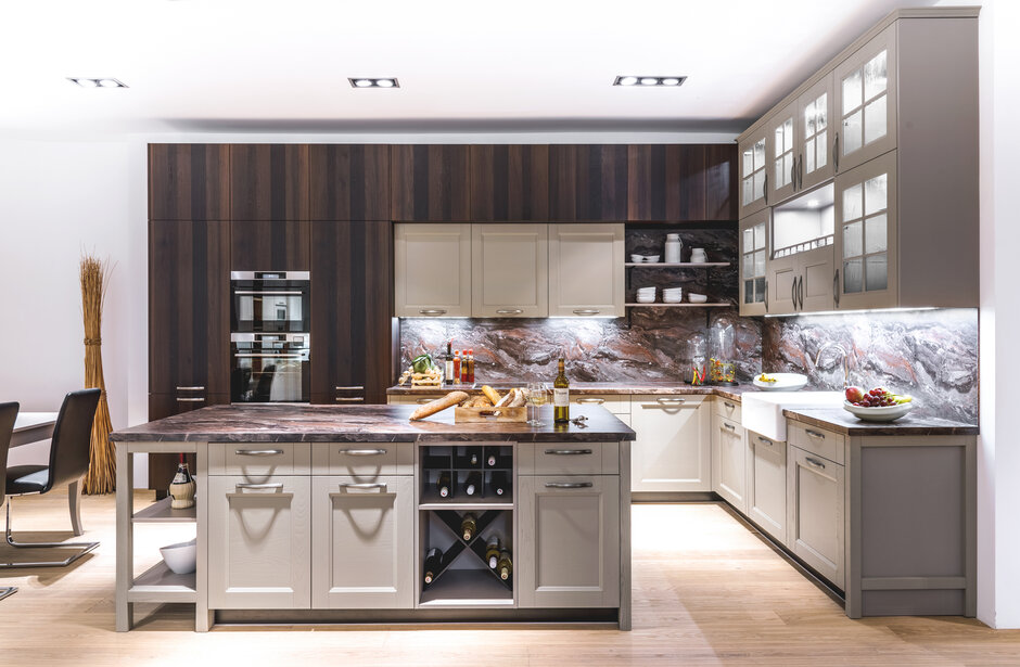 Medium Grey Matt | Smoked Oak
